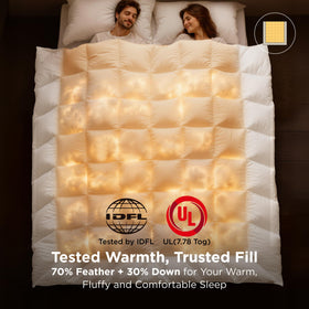 Bedsure cloud-soft fabric duvet insert feels silky and quiet for bedtime.