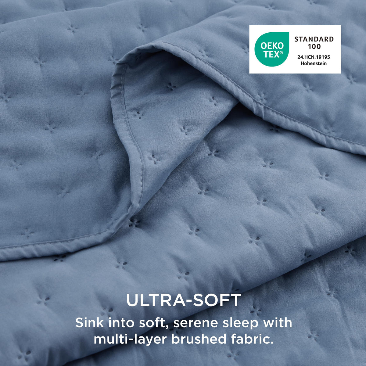 Bedsure embossed clover pattern quilt adds subtle texture