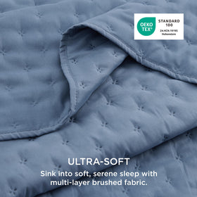 Bedsure embossed clover pattern quilt adds subtle texture