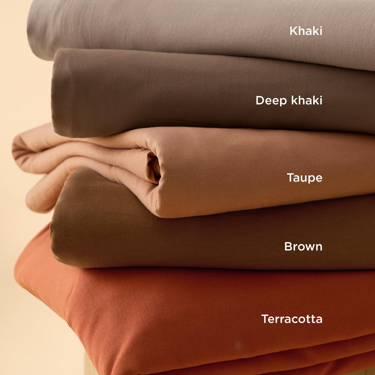 Bedsure coffee duvet cover packaging and care-ready presentation.