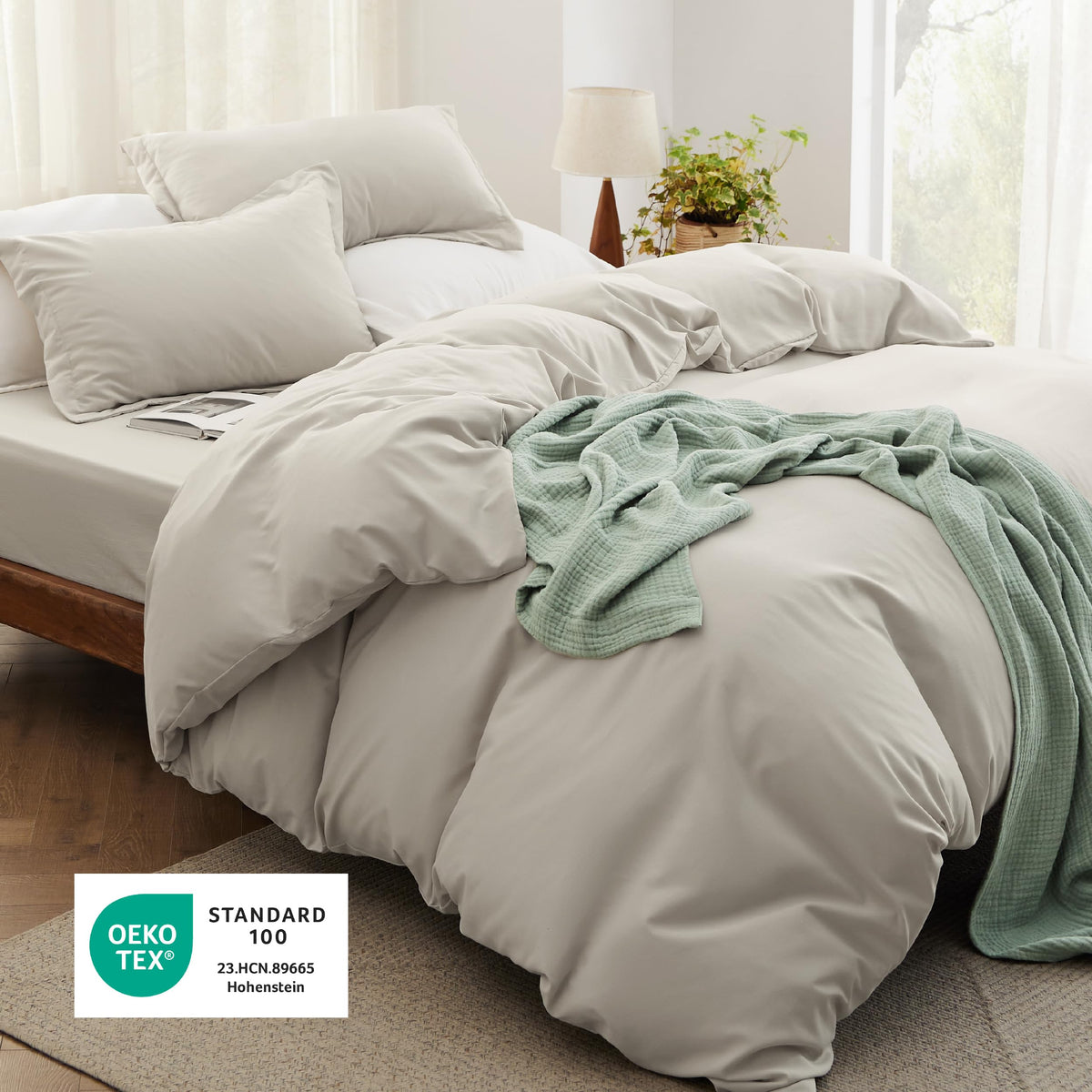 Bedsure 4-piece bedding set arranged on a bed for a cohesive room setup
