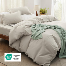 Bedsure 4-piece bedding set arranged on a bed for a cohesive room setup