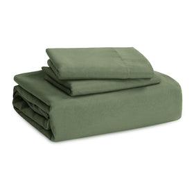 Bedsure olive-green color adds calm ambiance to any bedroom.