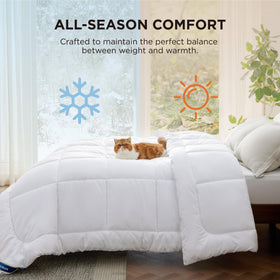 Bedsure king size with eight tabs view for easy duvet insertion