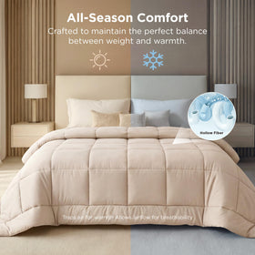 Bedsure GentleSoft fill close-up showing plush breathability