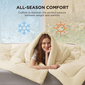 Bedsure GentleSoft down-alternative fill feels soft and breathable