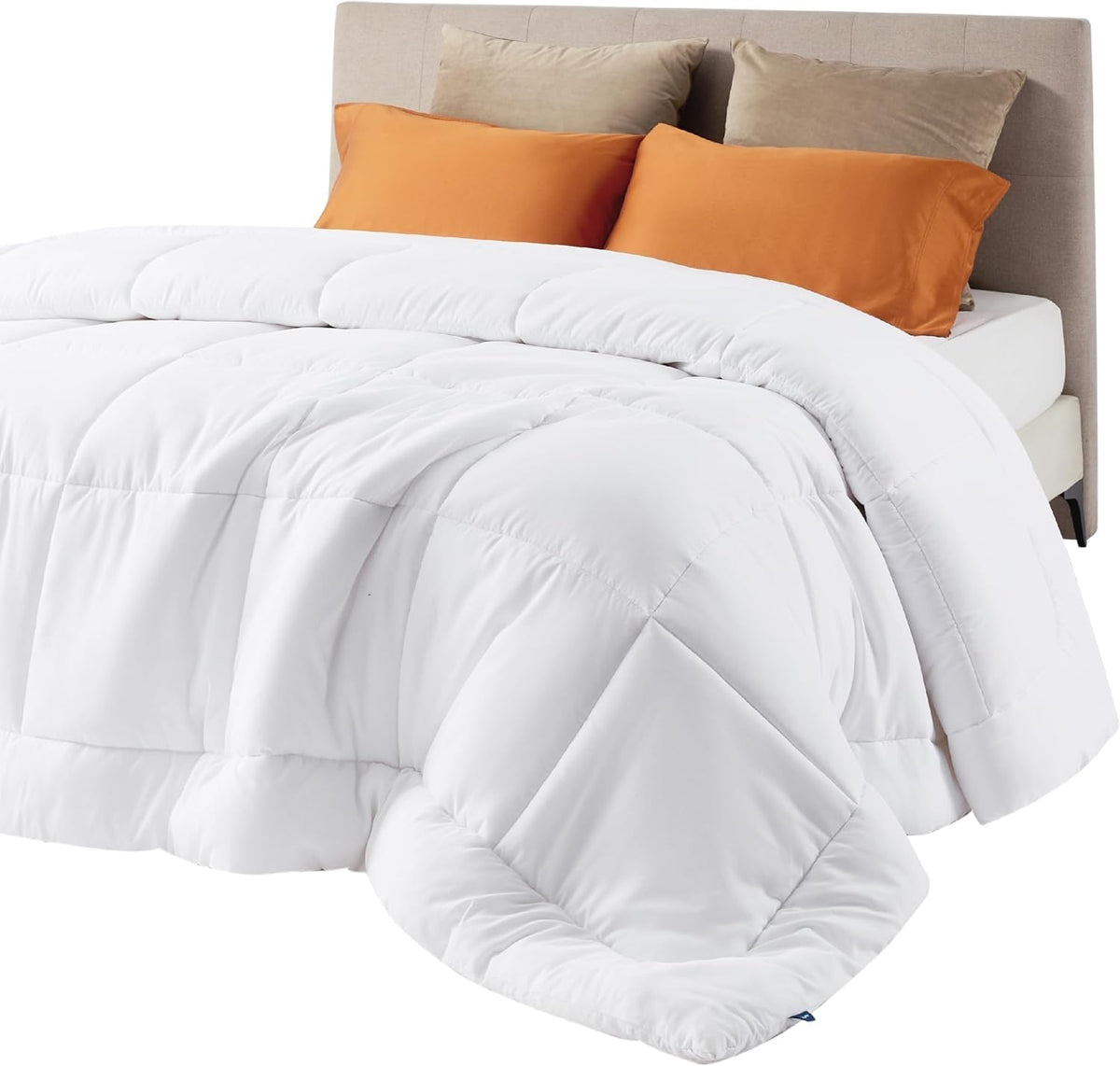 Bedsure queen duvet insert in 88x88 size, showcasing all-season warmth and softness.
