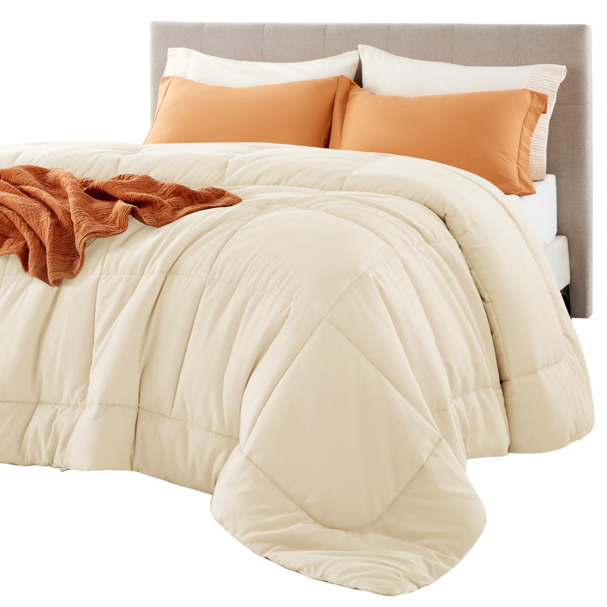 Bedsure queen duvet insert 88x88 offers plush all-season warmth for a cozy sleep