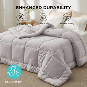Bedsure easy-care fabric—machine washable and tumble dry.