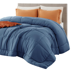 Bedsure comforter insert box-stitch close-up showing even fill for all-season warmth