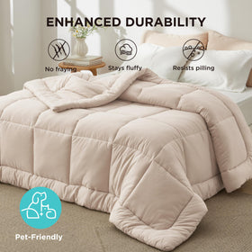 Bedsure queen-coverage image displays balanced drape over standard sheets.