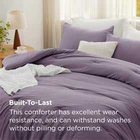 Bedsure comforter contents with two pillowcases ready-to-use bedding upgrade