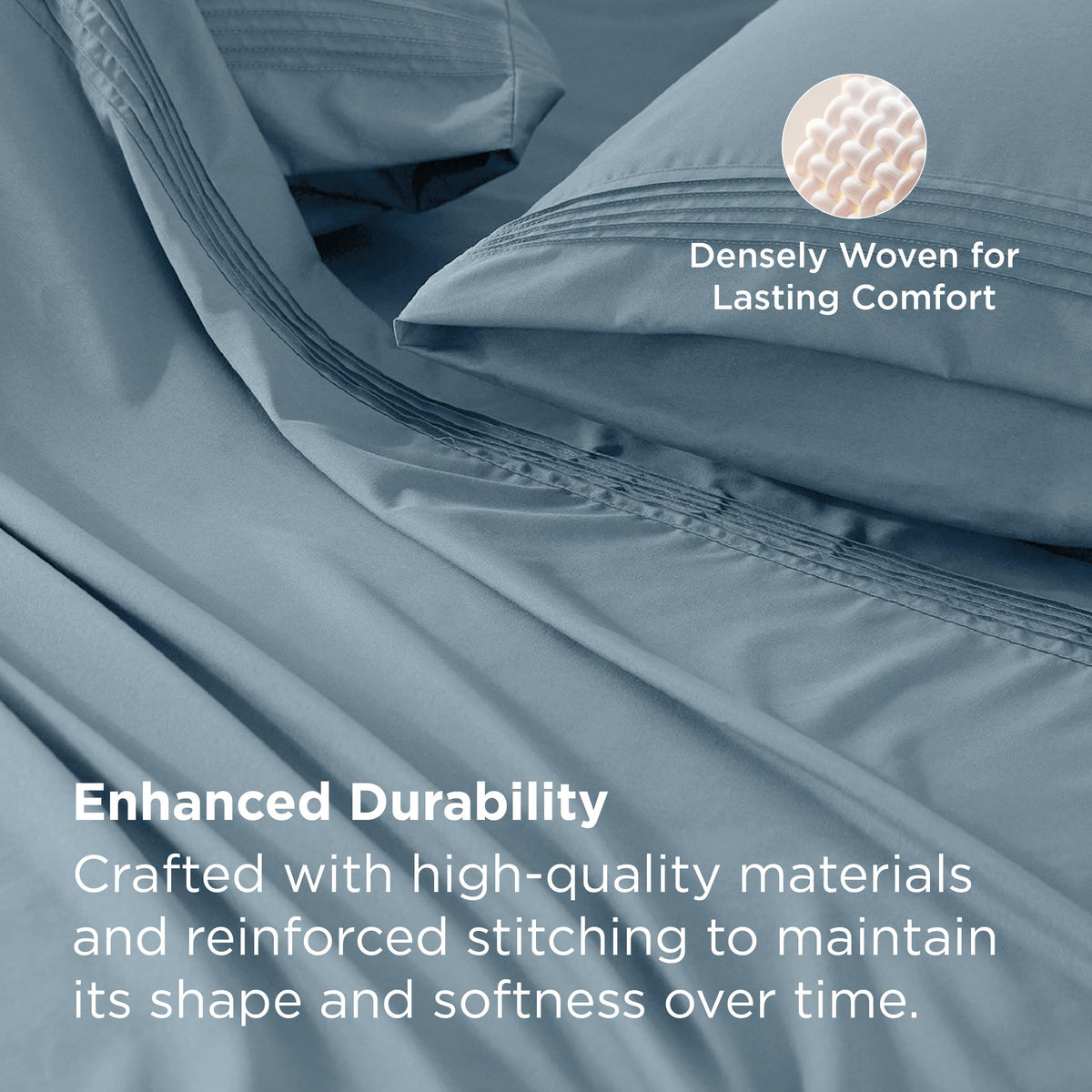 Bedsure cool and dry bedding enhances night comfort and wake-ready freshness.