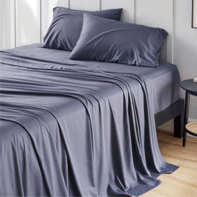 Bedsure cooling bamboo rayon close-up showing breathable, silky-soft texture.