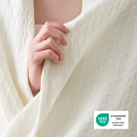 Bedsure Cooling Blanket with diamond waffle texture adds refined coziness