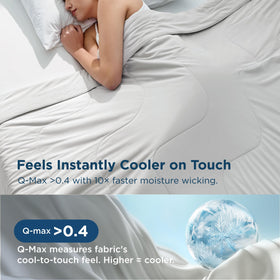 Bedsure cooling blanket king-size 104x90 provides generous coverage for two