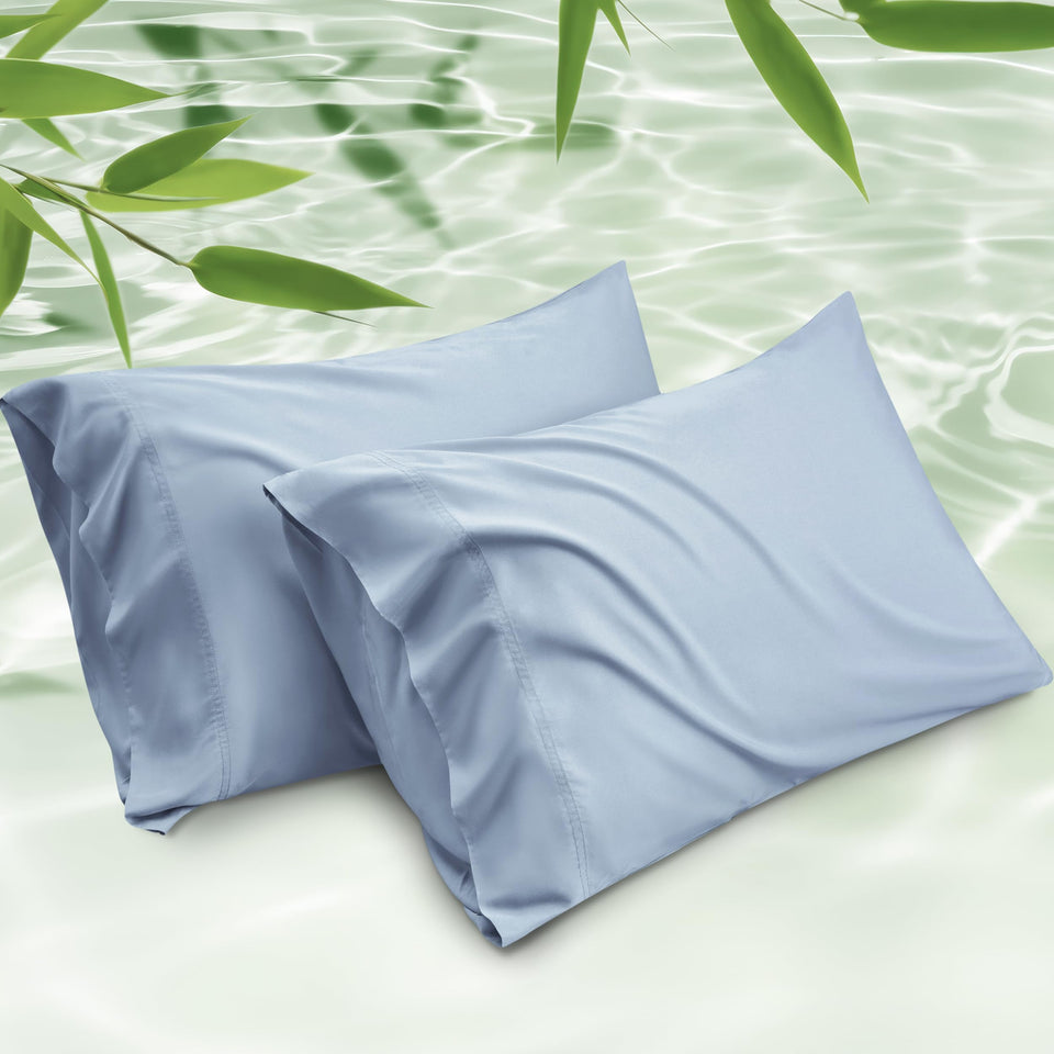 Bedsure cooling king pillow case front view, cooler touch for hot sleepers
