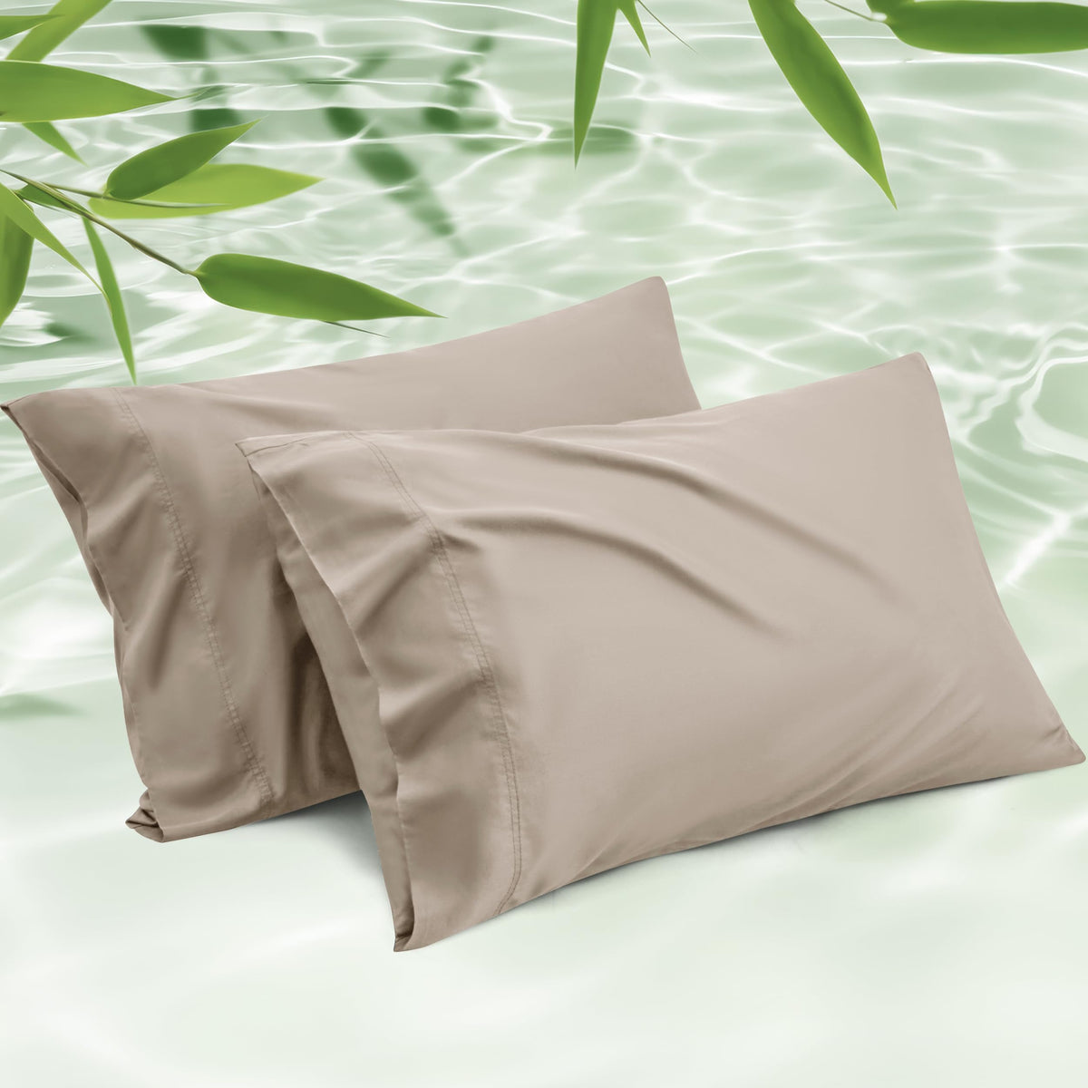 Bedsure cooling pillowcase for king size bed delivers breathable comfort.