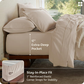 Bedsure corner-strap system helps prevent sheet slipping during sleep