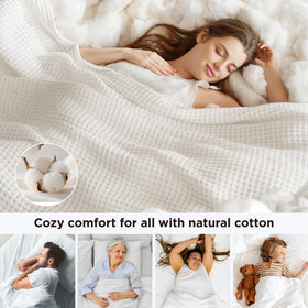 Bedsure cotton soft closeup shows gentle touch and natural comfort.