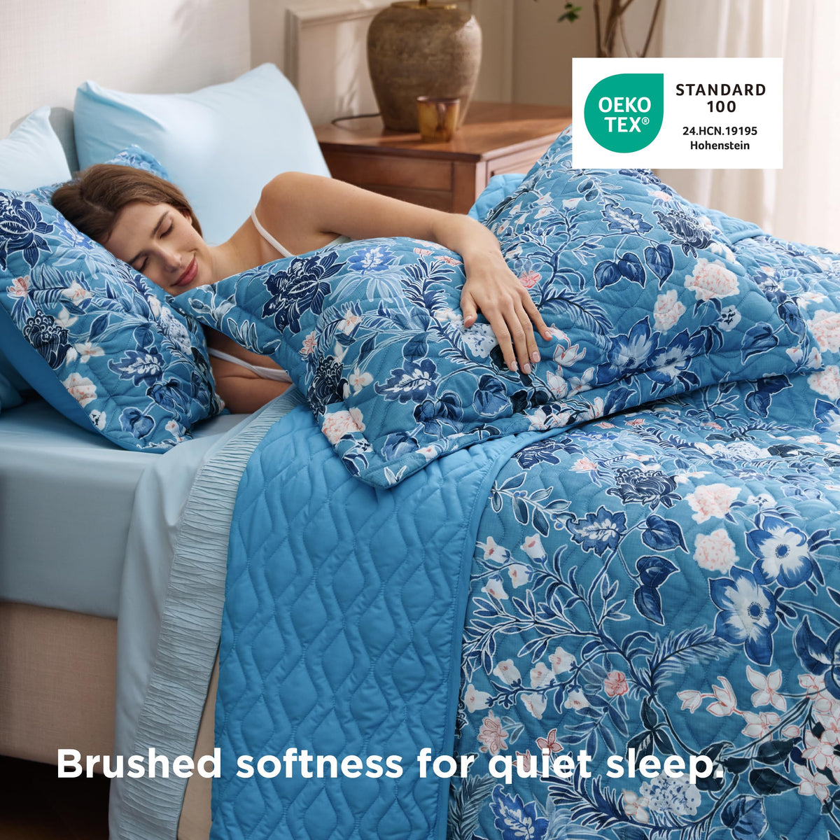 Bedsure couture botanicals detail adds resort-like flair to bedroom décor