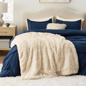 Bedsure cozy travel blanket ideal for road trips.