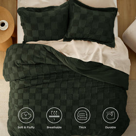 Premium Bedsure filling balances fluffy warmth with breathable comfort for year-round use.