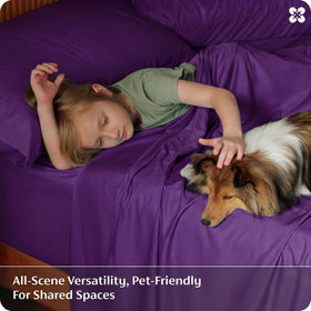 Bedsure deep-pocket fit up to 16 inches prevents shifting and wrinkling.