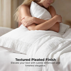 Bedsure deep-pocket fitted sheet keeps thick mattresses secure at night.