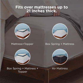 Bedsure pillowcases with pintuck edges adding texture and durability.