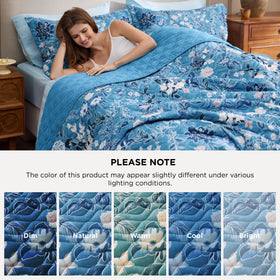 Bedsure dense quilting creates subtle embossed texture and durability