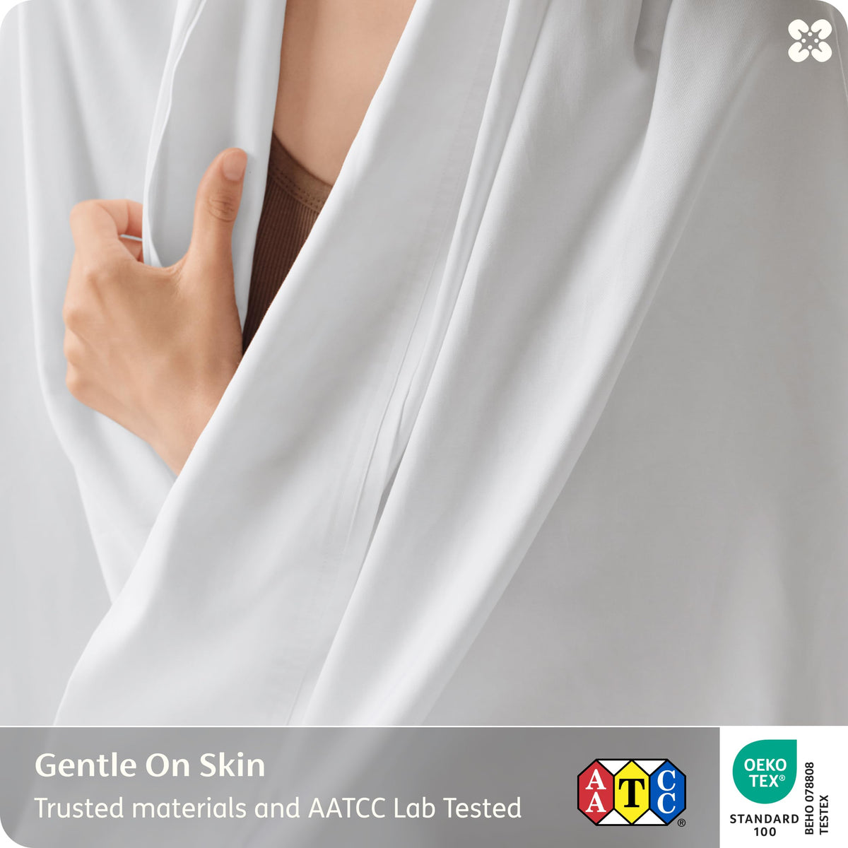 Bedsure double-stitched seams highlight durability and long-lasting construction.