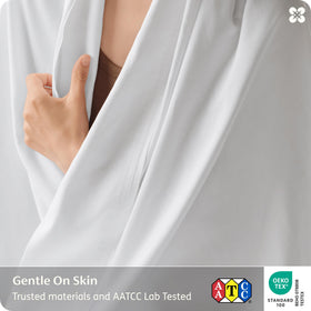 Bedsure double-stitched seams highlight durability and long-lasting construction.