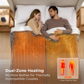 Bedsure dual-control setup used to adjust warmth on both sides.