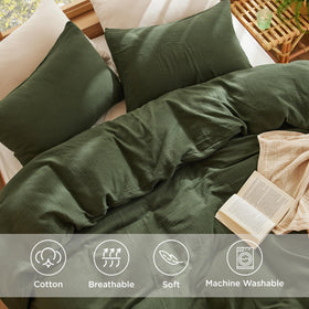 Bedsure duvet cover with corner ties to keep the insert in place