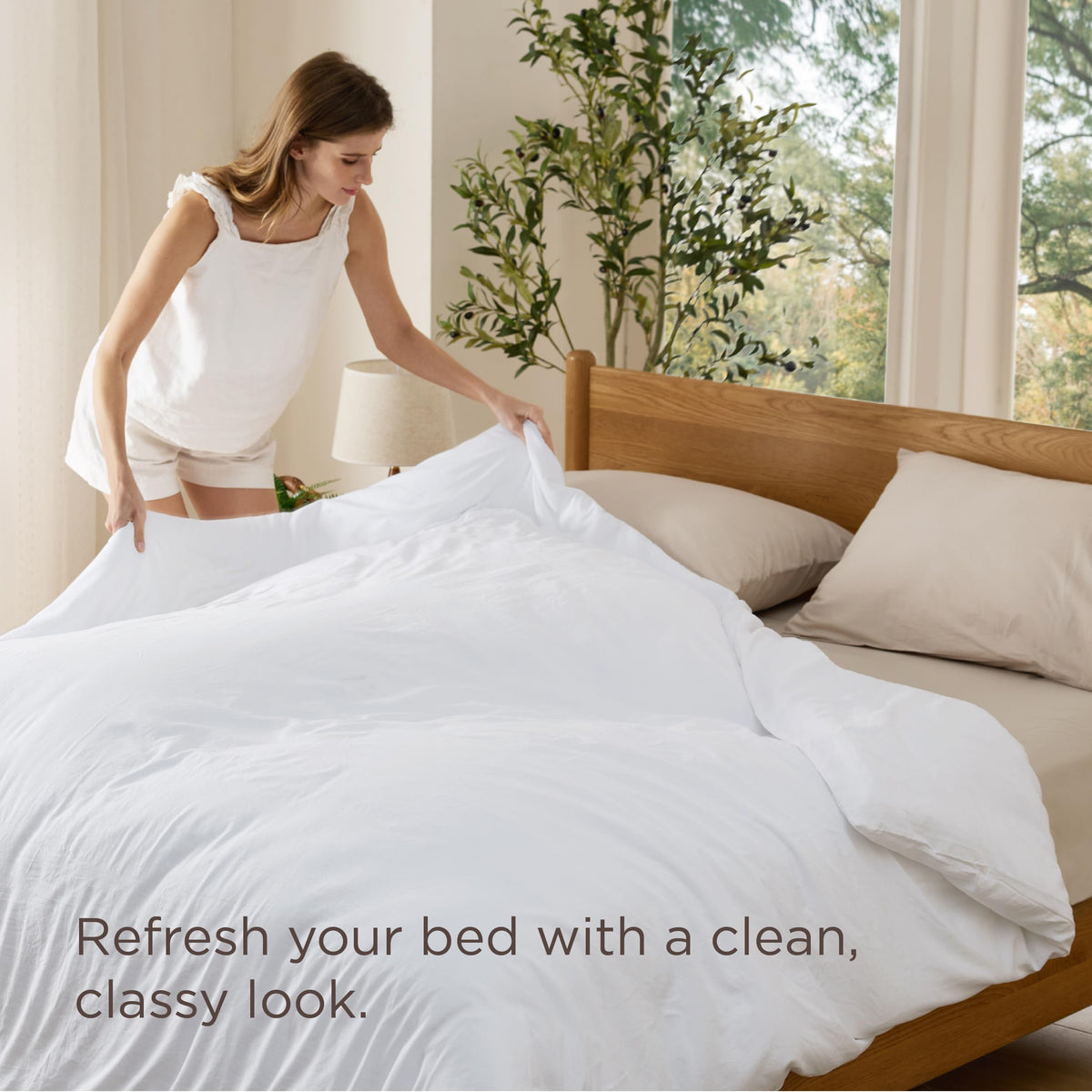 Bedsure duvet cover eight corner ties secure the insert evenly