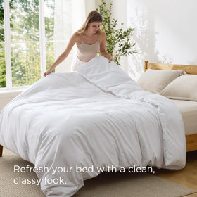 Bedsure queen duvet cover eight corner ties secure the duvet insert