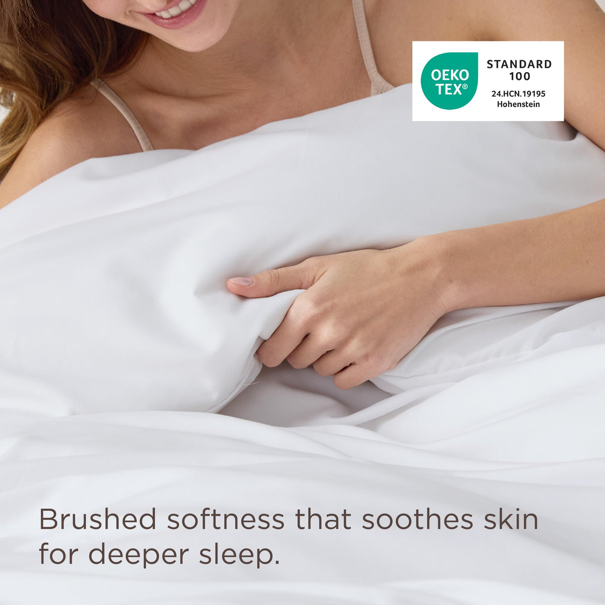 Bedsure queen duvet cover hidden zipper for easy sealing and quick changes