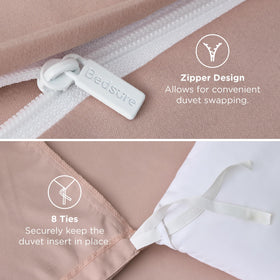 Bedsure duvet cover is lightweight and suitable for year-round use