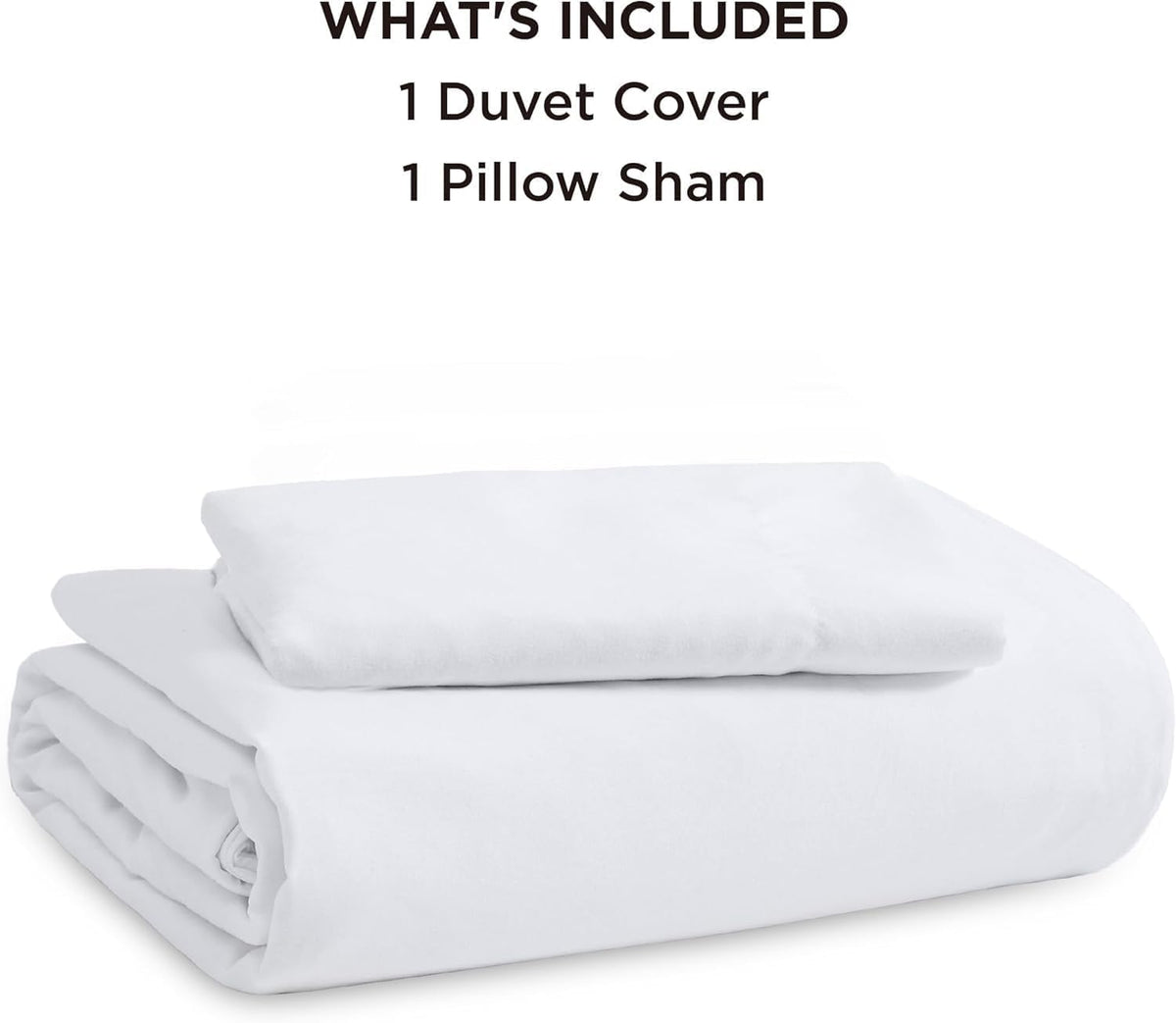 Bedsure solid white duvet cover fits any bedroom color scheme.