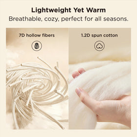 Bedsure duvet insert delivers quiet sleep with microfibers and low noise.