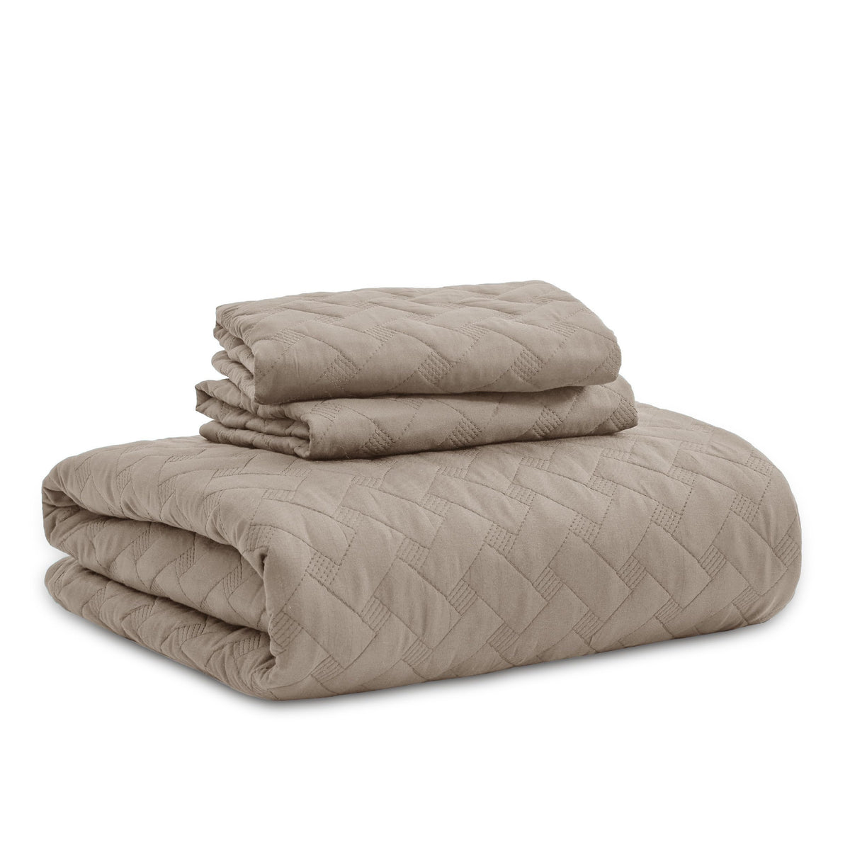 Bedsure easy-care bedding set ships with clean, modern presentation