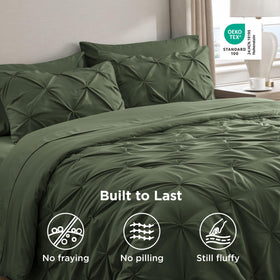 Bedsure easy-care fabric resists fading and shrinking after washing.