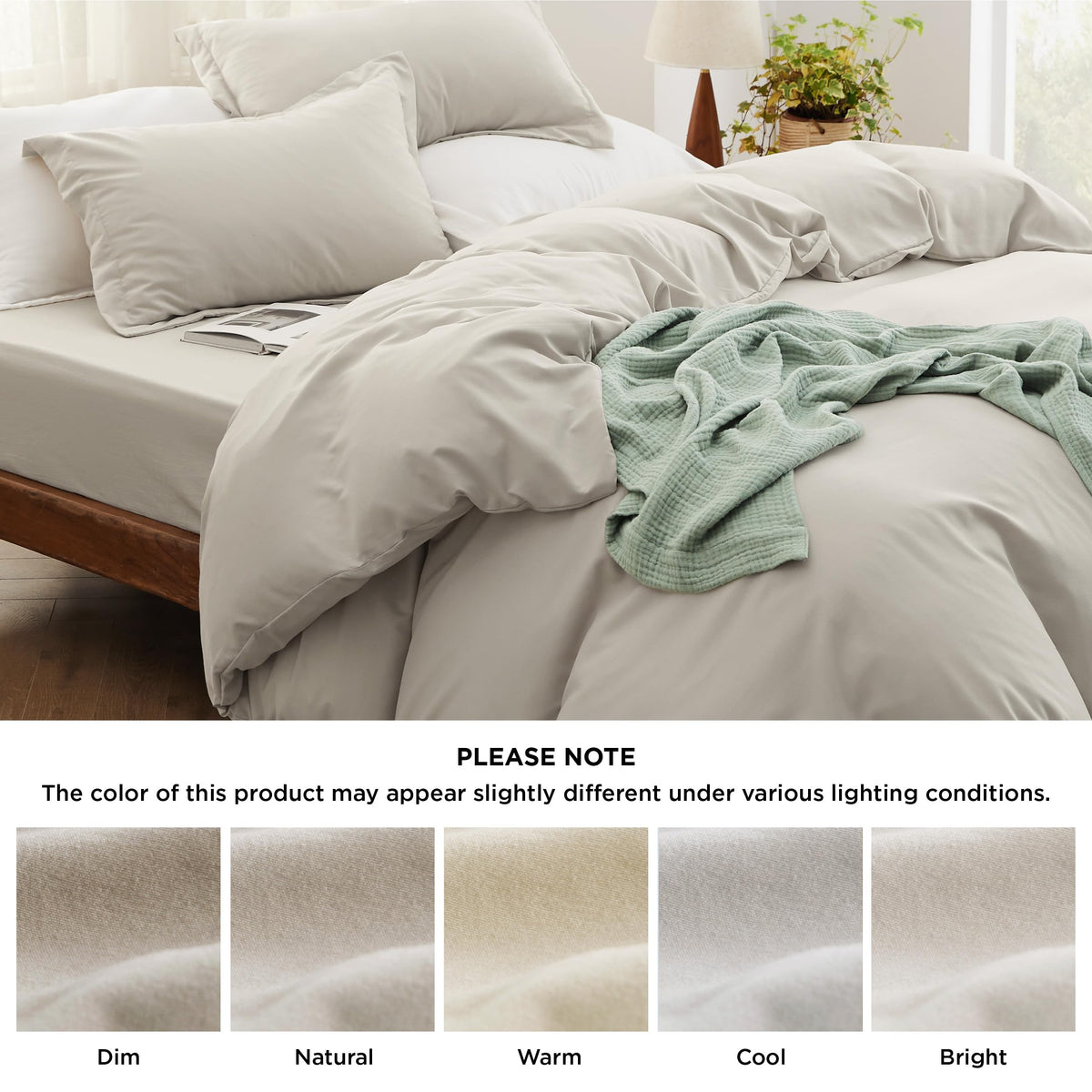 Bedsure duvet cover is easy to care for with cold wash and low tumble dry.
