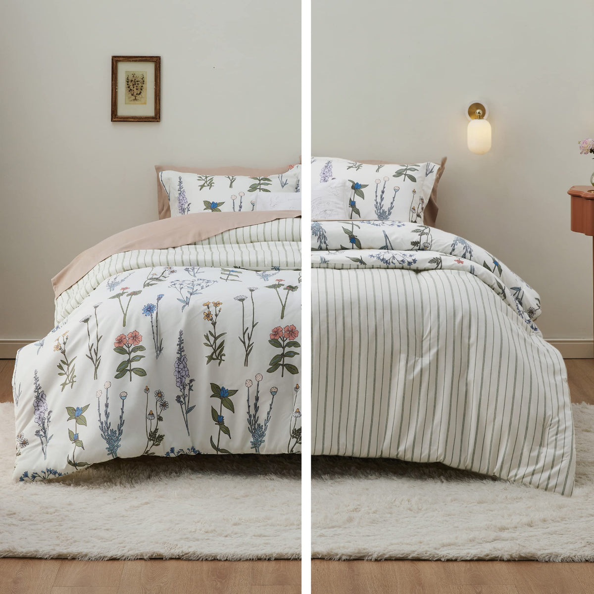 Bedsure easy-care duvet cover designed for machine washing and quick drying.