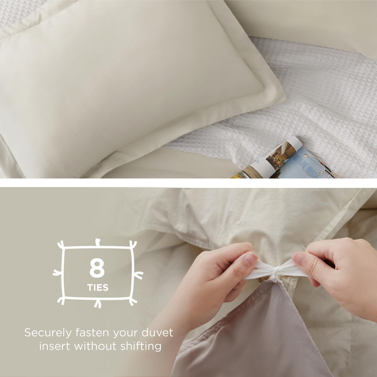 Bedsure easy-care, machine washable and dryer safe