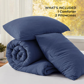 Bedsure easy-care machine washable bedding ready for quick refresh.