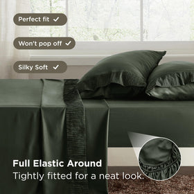 Bedsure easy-care microfiber resists wrinkles, shrinking, and pilling for everyday living