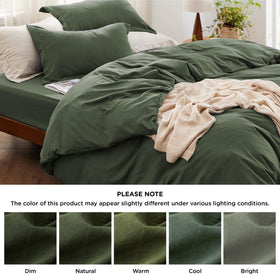 Bedsure care instructions close-up highlight cold wash and low tumble dry.