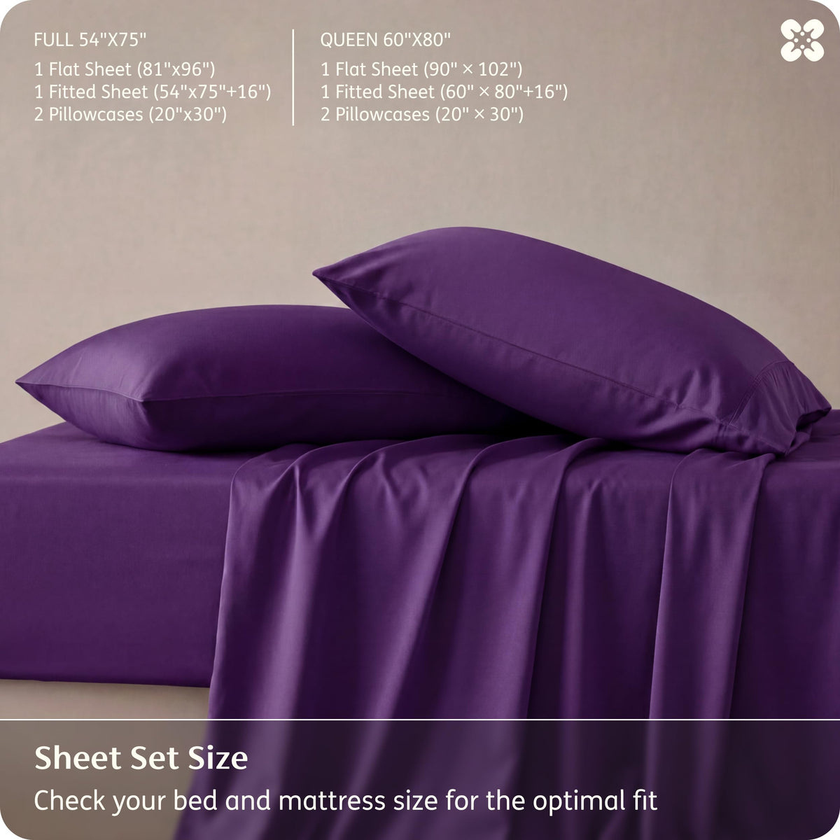 Bedsure easy-care care instructions for cold wash and low tumble dry.